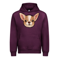 Mauve Wine Chihuahua Urban Hoodie - Jasminsmagicworld