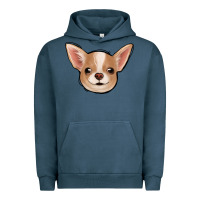 Pigment Midnight Navy Chihuahua Urban Hoodie - Jasminsmagicworld