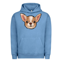Pigment Pebble Blue Chihuahua Urban Hoodie - Jasminsmagicworld