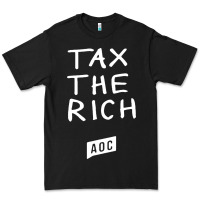 Black aoc tax the rich Premium Tee - baoMotion