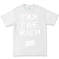 White aoc tax the rich Premium Tee - baoMotion