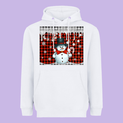 Christmas Snowman Tumbler Heavyweight Hoodie Designed By Jasminsmagicworld