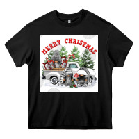 Black merry chrıstmas Heavy Core Tee - FaDigitalArtStudio