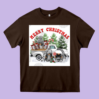 Merry Chrıstmas Heavy Core Tee Designed By Fadigitalartstudio