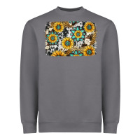 Storm gemstone sunflower cowhide background Heavyweight Sweatshirt - Jasminsmagicworld