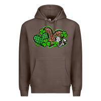 Coffee st patricks day western hearts Premium Hoodie - Artiststas