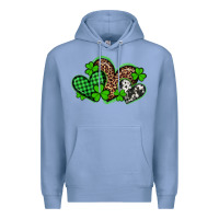 Colony Blue st patricks day western hearts Premium Hoodie - Artiststas