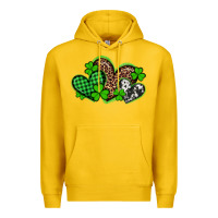 Lemon st patricks day western hearts Premium Hoodie - Artiststas
