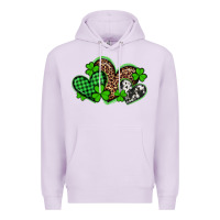 Lilac st patricks day western hearts Premium Hoodie - Artiststas