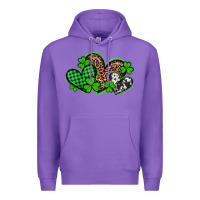Purple st patricks day western hearts Premium Hoodie - Artiststas