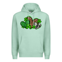 Seafoam st patricks day western hearts Premium Hoodie - Artiststas
