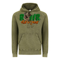 Vintage Olive Rawr Dinosaur Vintage Hoodie - LillyAllenDesigns