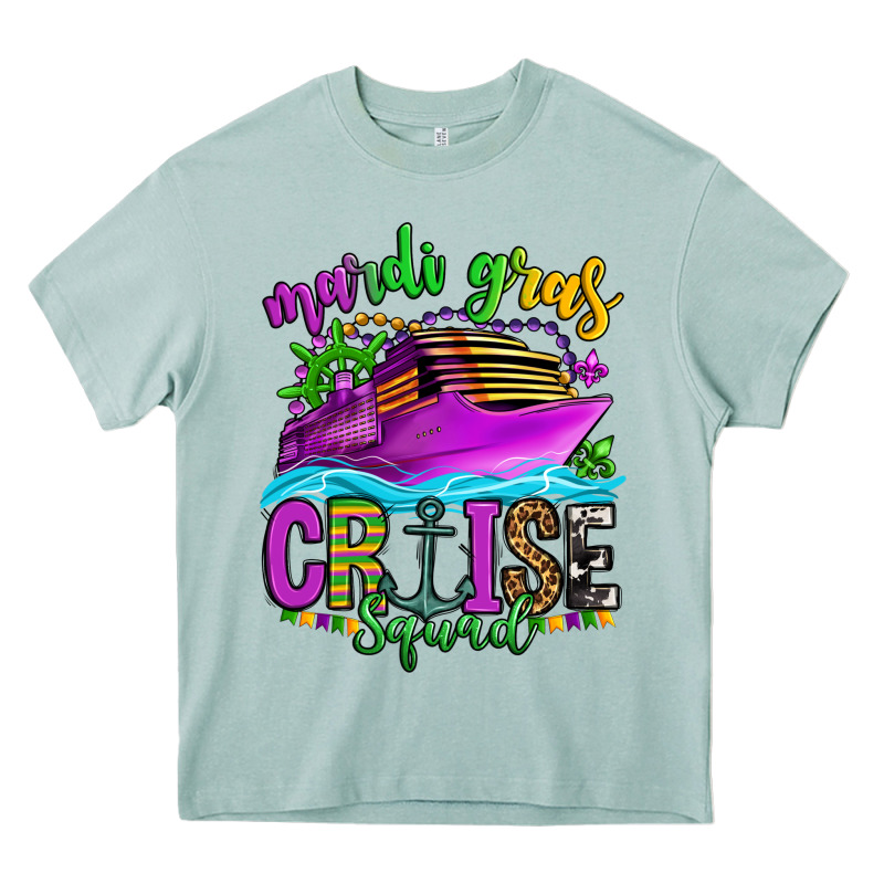Mardi Gras Cruise Squad Heavy Core Tee by OliviaCreatesArt | Teevron