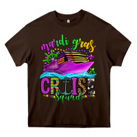 Chocolate Brown mardi gras cruise squad Heavy Core Tee - OliviaCreatesArt