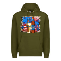 Army Green Just Here For The Light Premium Hoodie - Jasminsmagicworld