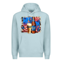 Blue Mist Just Here For The Light Premium Hoodie - Jasminsmagicworld