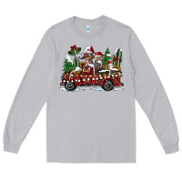 Moon Dust festive farm animal christmas truck Long Sleeve Tee - CowhideDigitalArt