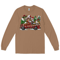 Toasted Coconut festive farm animal christmas truck Long Sleeve Tee - CowhideDigitalArt
