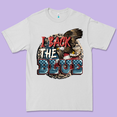 I Back The Blue Premium Tee Designed By Fadigitalartstudio