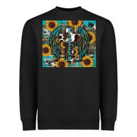 Black western blessed sunflower's Heavyweight Sweatshirt - RanaPortraitStore