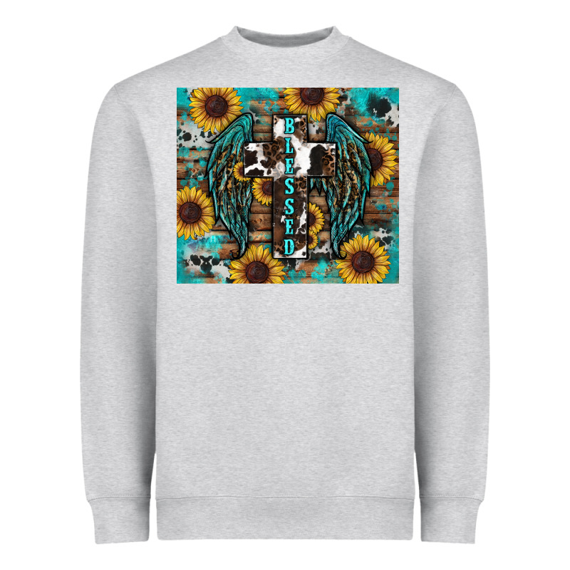 Western Blessed Sunflower's Heavyweight Sweatshirt by RanaPortraitStore | Teevron