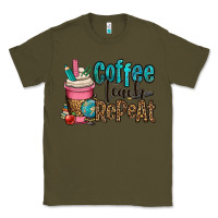 Army Green coffee teach repeat Classic Tee - OliviaCreatesArt