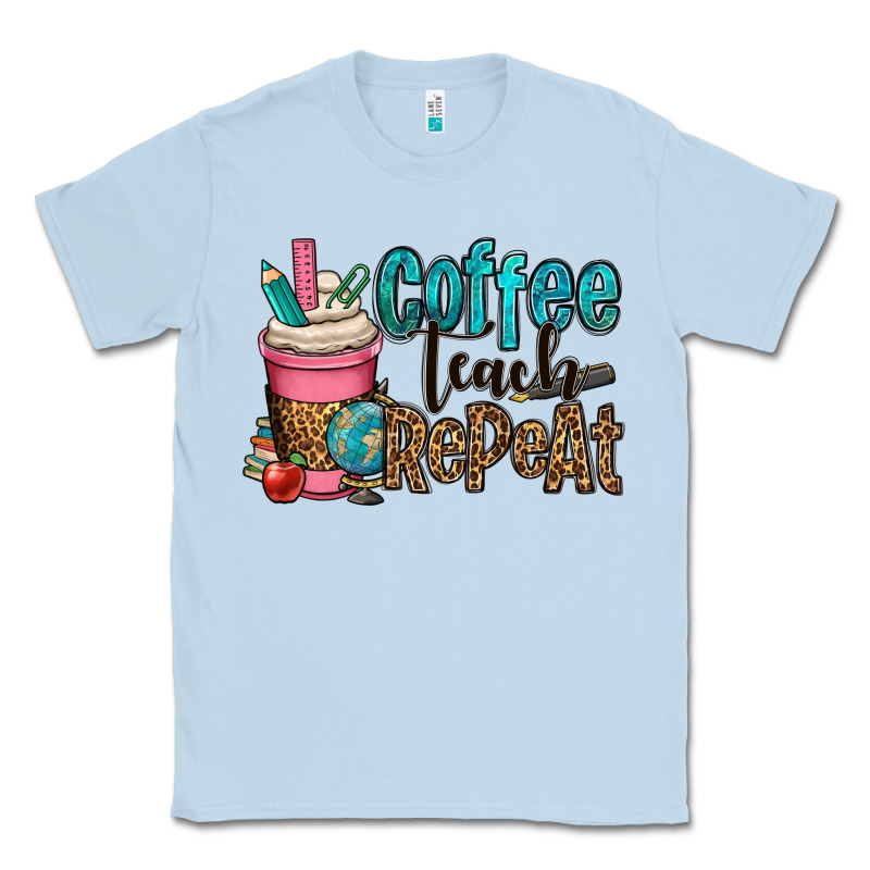 Coffee Teach Repeat Classic Tee by OliviaCreatesArt | Teevron