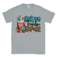 Heather Grey coffee teach repeat Classic Tee - OliviaCreatesArt