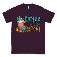 Plum coffee teach repeat Classic Tee - OliviaCreatesArt