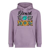 Lavender Blessed dog mom Heavyweight Hoodie - RanaPortraitStore
