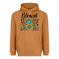 Meerkat Blessed dog mom Heavyweight Hoodie - RanaPortraitStore
