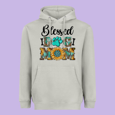 Blessed Dog Mom Heavyweight Hoodie Designed By Ranaportraitstore