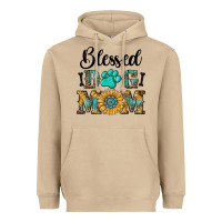Mushroom Blessed dog mom Heavyweight Hoodie - RanaPortraitStore