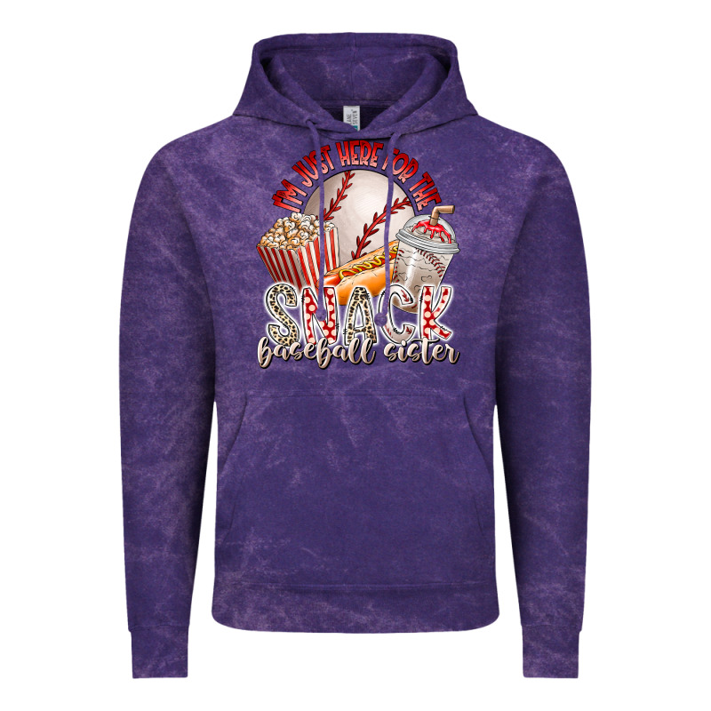 I Am Just Here For The Snack Baseball Sister Vintage Hoodie by RacoonDesign | Teevron