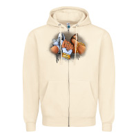 Sandshell Sneaker and heel afro woman Zipper Hoodie - RanaPortraitStore