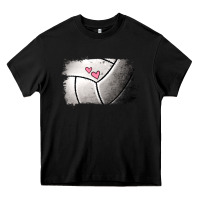 Black volleyball brushstroke Heavy Core Tee - Jasminsmagicworld