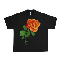 Black Burst Of Joy Rose Urban Heavy Tee - LillyAllenDesigns