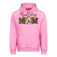Fuchsia Pink Bulldog Mom Urban Hoodie - Jasminsmagicworld