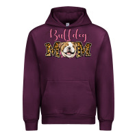 Mauve Wine Bulldog Mom Urban Hoodie - Jasminsmagicworld