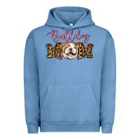 Pigment Pebble Blue Bulldog Mom Urban Hoodie - Jasminsmagicworld