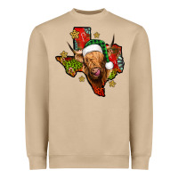 Mushroom christmas texas highland cow Heavyweight Sweatshirt - Jasminsmagicworld