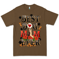 Cacao Best dog mom ever Mother's Day Premium Tee - FaDigitalArtStudio