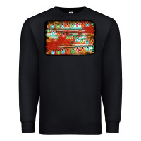 Black christmas serape sunflower background Premium Sweatshirt - Jasminsmagicworld