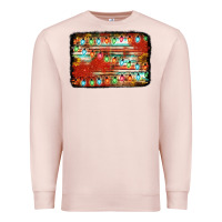 Pale Pink christmas serape sunflower background Premium Sweatshirt - Jasminsmagicworld