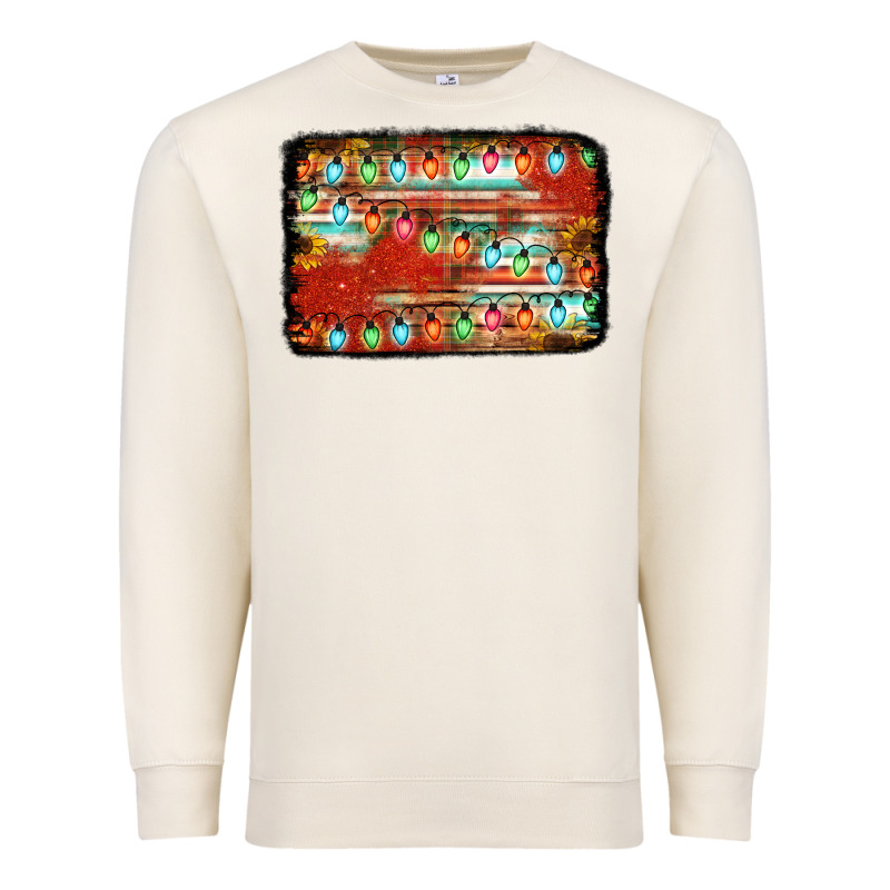 Christmas Serape Sunflower Background Premium Sweatshirt by Jasminsmagicworld | Teevron