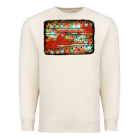 Sandshell christmas serape sunflower background Premium Sweatshirt - Jasminsmagicworld
