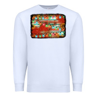 White christmas serape sunflower background Premium Sweatshirt - Jasminsmagicworld