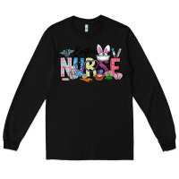 Black easter nurse Long Sleeve Tee - CowhideDigitalArt