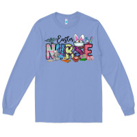 Colony Blue easter nurse Long Sleeve Tee - CowhideDigitalArt