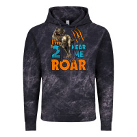 Cloud Black i'm two hear me roar dinosaur birthday Vintage Hoodie - LillyAllenDesigns